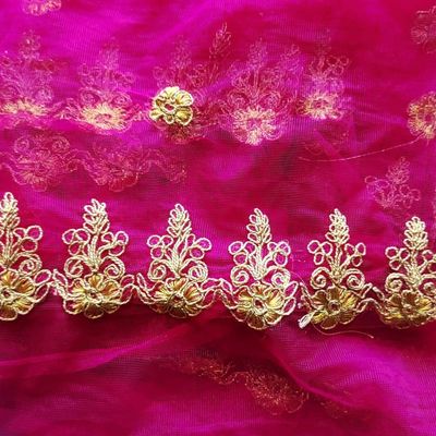 Mangalagiri Pure Handloom Semi Pattu Screen printed Dress Material with  Gold Zari Border. Unstitched 3 Pieces Set: Top (Cotton Warp + Semi… |  Instagram