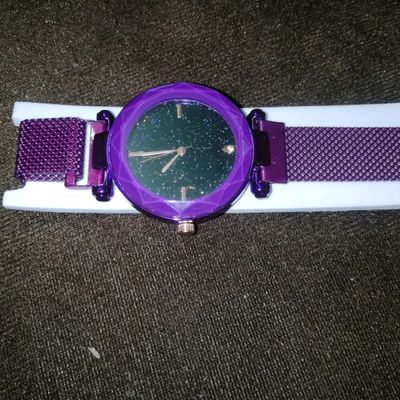 Purple on sale magnetic watch