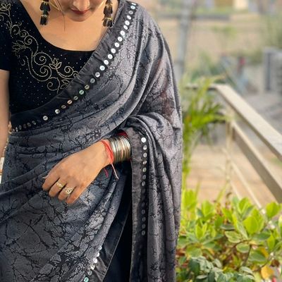 black sarees, party wear sarees photos, plain black saree black saree,black  sarees,black saree de… | Bollywood designer sarees, Bollywood dress, Black  saree designs