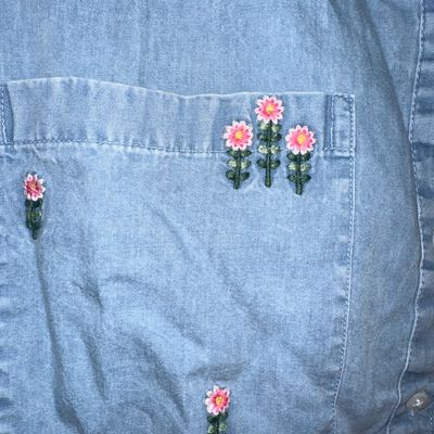 Stella McCartney Kids - Teen Girls Blue Denim Flower Jeans | Childrensalon  Outlet