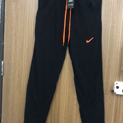 Active Wear | Black & Orange Nike Track Pant | Freeup