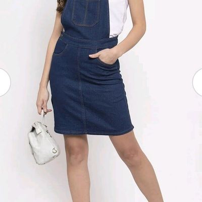 Navy | Cord Pinafore Dress | WoolOvers US