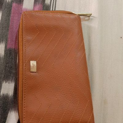 Fashion Simple Handbag Genuine Leather Clutch Women Zipper Small Ladies  Purse | Leather clutch, Designer leather bags, Leather
