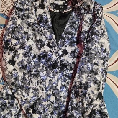 H&m sale floral blazer