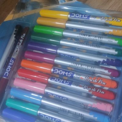 Multicolor Plastic Doms Brush Pens