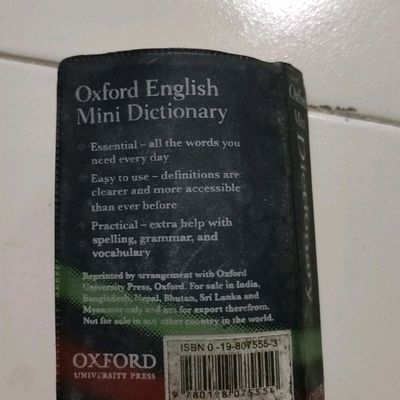 OXFORD ENGLISH MINI DICTIONARY - OXFORD DICTIONARY: Buy OXFORD ENGLISH MINI  DICTIONARY - OXFORD DICTIONARY by OXFORD BOARD at Low Price in India