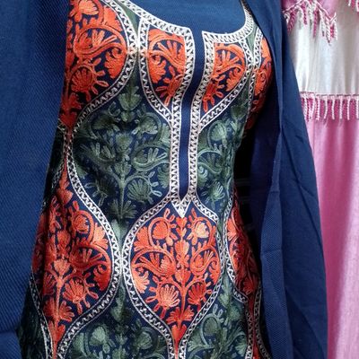 Get 20% Off on Blue Kashmiri Aari Work Georgette Suit Set – Luxurion World