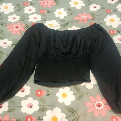 Tops & Tunics, Black Crop TopIt Is New , I Have Not Wore ItI Have  Bought This Top From Zudio