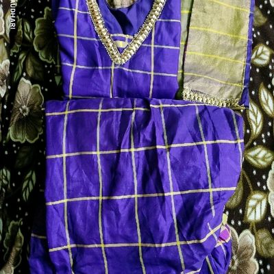 Readymade Pure Cotton Salwar Suits Patiyala Dress With Dupatta sets