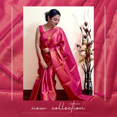 Rani Pink Color Lichi Soft Silk Designer New Saree-Round Chex Pink – ELEZIO