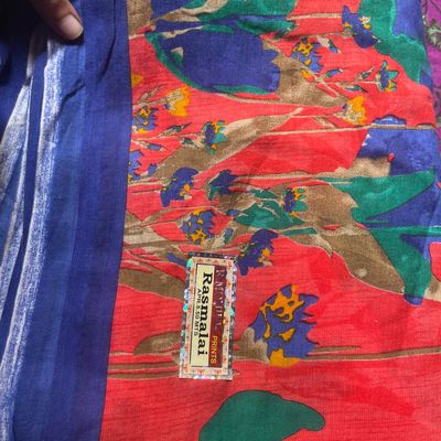 Mustard yellow color pure malai cotton saree with kalamkari print work