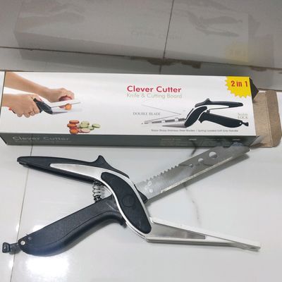 New Multi-Function Smart Clever Cutter Scissor 2 In 1 Cutting