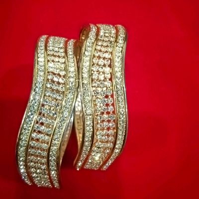 Diamond sale cut bangles