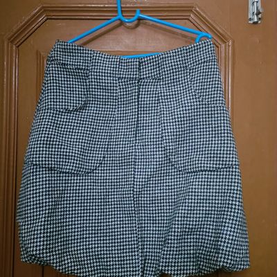 Jersey Houndstooth Knee Length Pencil Skirt Marks & Spencer Philippines-suu.vn