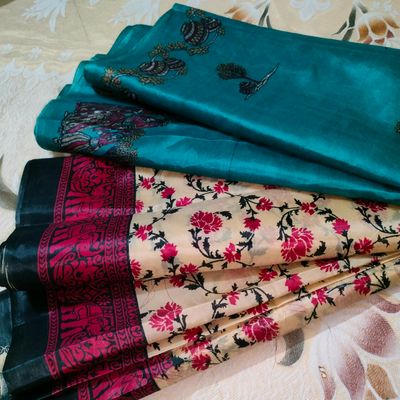 Buy this alluring Shop Combo Pack Of 3 Printed Designer Sarees online at  best prices from party wear Sa… | Traditional silk saree, Sarees online,  Silk sarees online