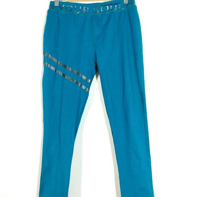 Trackpants: Shop Online Women Navy Blue Cotton Trackpants | Cliths