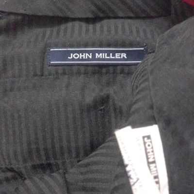 Buy John Miller Men Black Slim Fit Formal Trousers - Trousers for Men  250765 | Myntra