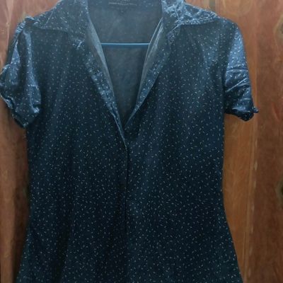 Fsqjgq Women's Blouses 3/4 Sleeve Work Shirt Denim Shirt Women Solid T  Casual Top Sleeve Dressy Print Summer Ruffle Neck Womens Long Shirt V Women  Shirts Blue Xxl - Walmart.com