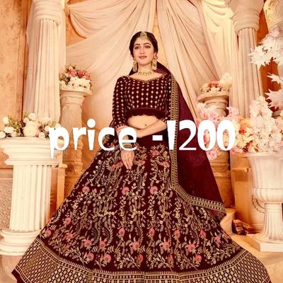 Awesome Heavy Look Embroidered Work On Net Fabric Yellow Color Bridal  Lehenga Choli