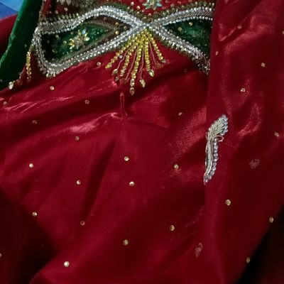 6 m (with blouse piece) Wedding Banarasi Shalu Saree at Rs 840 in Mau