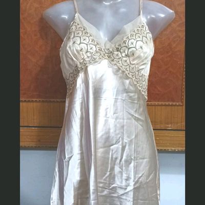 Silk Slip Dress, Silk Sleepwear, Vintage Night Gown, Silk