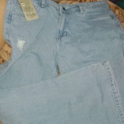 Vintage Water Scrubbing High Waisted Baggy Jeans Light Color, Loose Fit,  High Street Funky Casual Trousers With Wide Legs And Fashionable Mop Design  From Leegarden, $73.65 | DHgate.Com