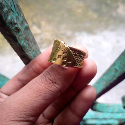 Fine Indian 21k gold ring, weight 2.87 grams - مصاغات الأربش للذهب  بالسعودية قسم المتجر الإلكتروني