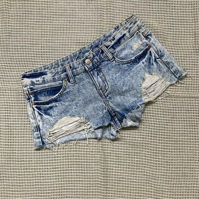 Yougang High Quality Hot Girls High Waist Stretch Peach Hip Denim Shorts  Summer Street Hot Pants Slimming Leg Long All-match Pants Ins | Fruugo NO