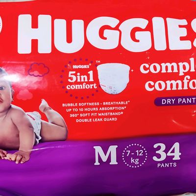 Buy Huggies Complete Comfort Dry Pants Medium (M) Size Baby Diaper