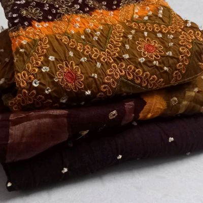 Cotton Bandhani Dress Material, GSM: 200-250 at Rs 525/set in Jetpur  Navagadh | ID: 19402083155