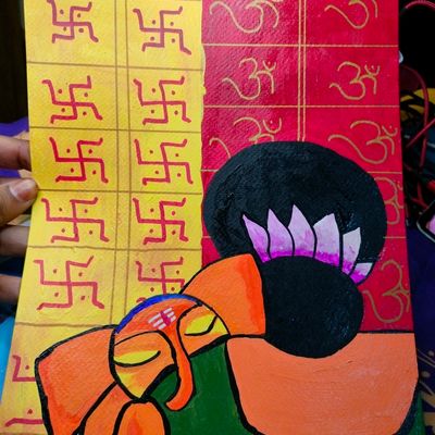 Artwork | Maa Parvati With Baal Ganesha ♥️ | Freeup