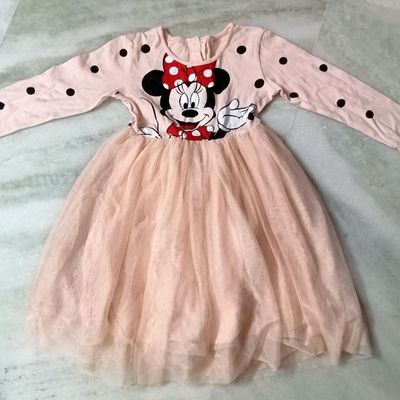 Girls Dress 6 Months-4 Years Minnie Mouse Cotton Long Sleeve Girl Giirl Dres