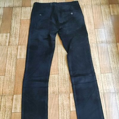 Men's Scott Cropped Navy Blue Velvet Pants blue | Jacob Cohën™ US