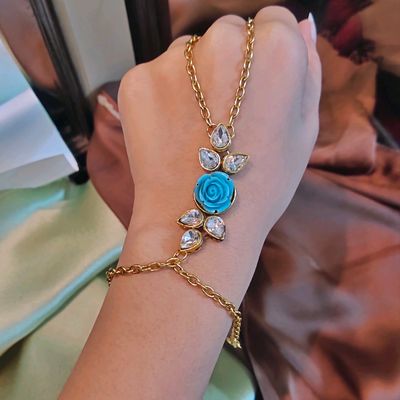 Om with diamond hand-crafted gold plated rudraksha bracelet for men - –  Soni Fashion®