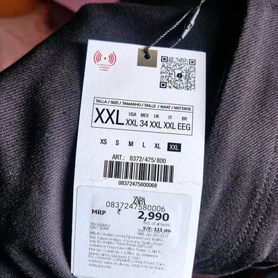 Talla outlet xxl zara