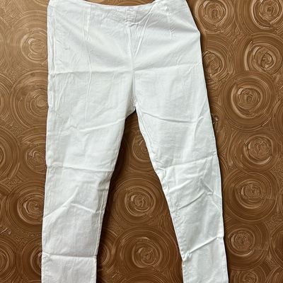 Jeans & Trousers, White Color Jeggings, Waist - 28. New Without Tag.