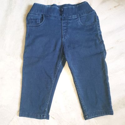 Frayed Raw Trim Denim Three Quarter Jeans | The Web Mall