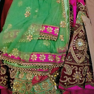 Traditional Latest Collection Wear Lehenga Choli Brocade Silk Lehenga Inner  Cancan Canvas Blouse Dupatta Banarasi Silk Lehengas Saree - Etsy