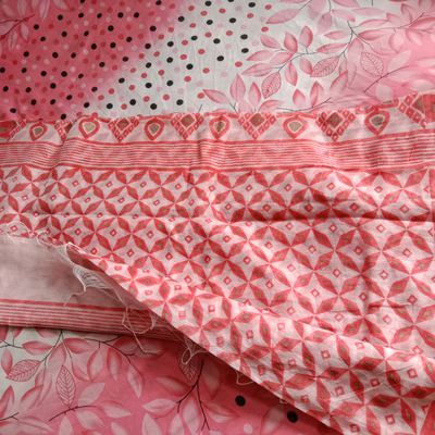 Buy Pink Banarasi Silk Saree With Blouse online-Karagiri