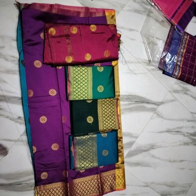 Big Border Art Crepe Silk Saree With Blouse Piece at Rs.950/Piece in  bangalore offer by P thandava Mudaliar Sons