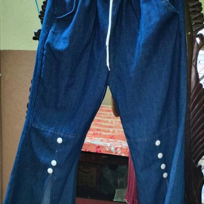 Buy Regular Trouser Pants Beige Sky Blue and Denim Combo of 3 Cotton for  Best Price, Reviews, Free Shipping
