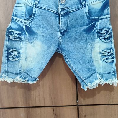 Seven Mile Girls Denim Shorts Regular Fit Girls Stretchable Denim Cotton  Fabric Half Pant Bottom Wear in Blue Jeans Color (9-10 Years) : Amazon.in:  Clothing & Accessories
