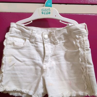 Buy Respctful Women Fashion Destroyed Ripped High Waist Jeans Denim Casual  Shorts Elastic Hot Pants for Girls (White, S) at Amazon.in