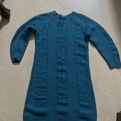 Toddler Girls Raglan Sleeve Ribbed Knit Sweater Dress | SHEIN USA
