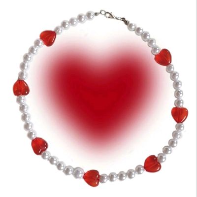 Heart Pearl Necklace – Love DK