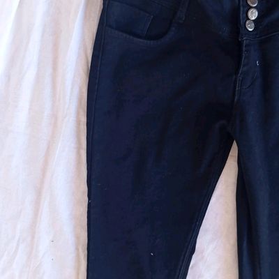 Buy Lyush Women Black Denim Staright Fit Cargo Jeans Online at Best Price |  Distacart