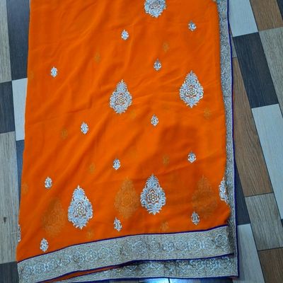 Buy Peach Sarees for Women by BESUCHER Online | Ajio.com