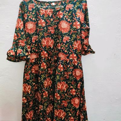 Plumeria Knee Length Hawaiian Dress | Aloha Shirts Club