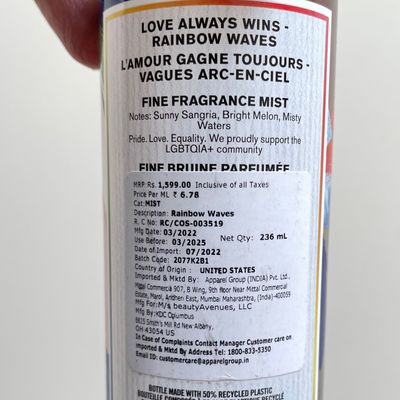 Fine Fragrance Mist LOVE ALWAYS WINS 236 ml