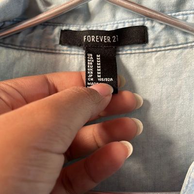 Buy Forever 21 Light Denim Regular Fit Shirt Dress for Women Online @ Tata  CLiQ
